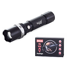 Bailong tactical led torch zoom xp-e rechargeable battery