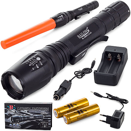 Bailong led torch cree tactical zoom xm-l3-u3