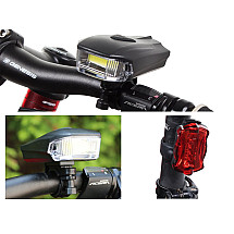 Led bike lights cob 5w front rear lights