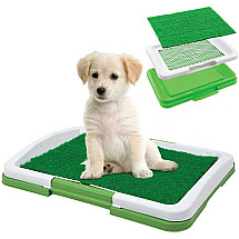 Puppy dog grass litter tray learning mat