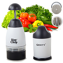 Rotary vegetable chopper onion cheese grater