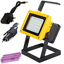 Halogen lamp portable led 20 smd 30w rechargeable battery