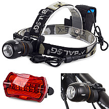 Bailong head torch front cree zoom