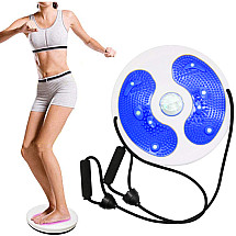 Swivel twister for exercise with cables foot massager