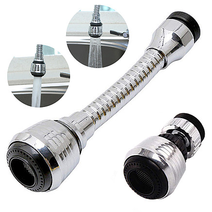 Faucet tap extension perlator chrome flex