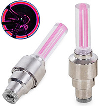 Luminous valves bicycle wheel valve