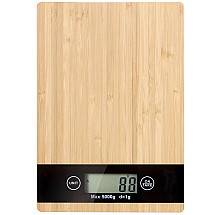 Electronic bamboo kitchen scale lcd up to 5 kg