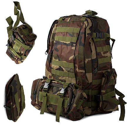 Tactical survival military backpack 48.5l