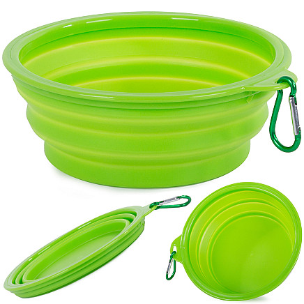 Silicone folding bowl for dogs traveling 800ml