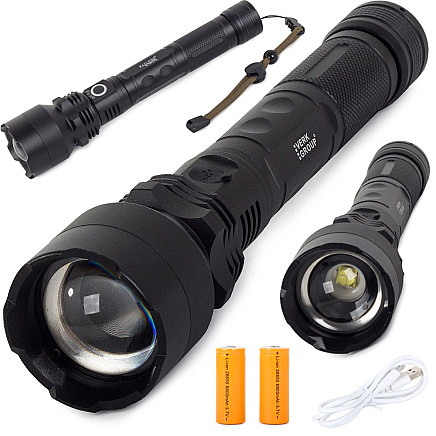 Bailong tactical strong led torch xhp50 zoom usb