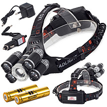 Headlamp bailong led cree xm-l t6 4x xp-e