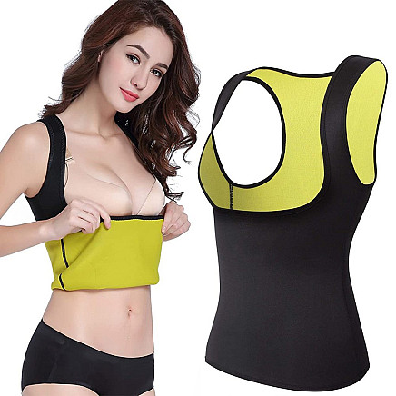 Womens neoprene fitness shirt for weight loss
