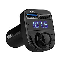 Transmitter fm sd mp3 bluetooth charger 2xusb