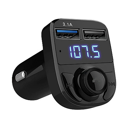 FM Transmiters MP3 Bluetooth Lādētājs 2xUSB