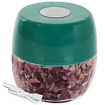 Electric vegetable chopper onions garlic herbs