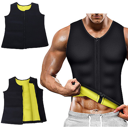 Mens neoprene fitness shirt for weight loss