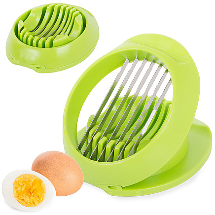 Boiled egg slicer for slicing eggs