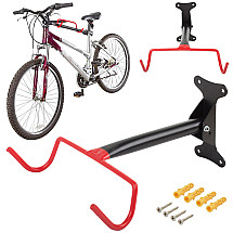 Bicycle rack wall bracket 2 hooks