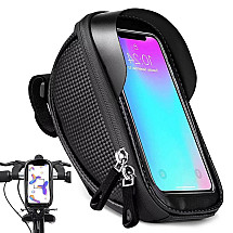 Waterproof pannier bag phone holder