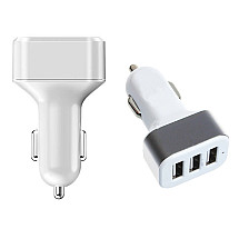 Automašīnas piepīpētāja ligzdas telefona lādētājs 3X USB 3.1A