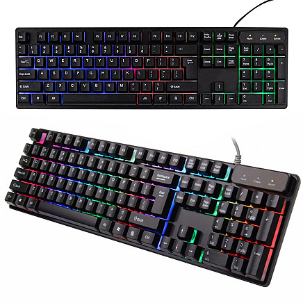 Gaming keyboard led backlit