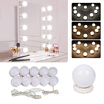 LED bulb lighting for mirror lamp Hollywood cosmetic mirror, 10 pcs.