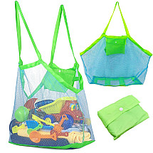 Liela pludmales soma – sieta iepirkumu soma XXL, zila