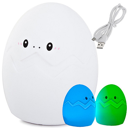 Childrens night light led egg rgb touch usb
