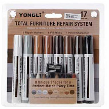 Large furniture repair kit markers waxes