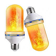 Live flame imitation led bulb e27 9w decorative