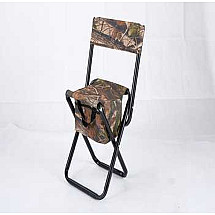 Fishing chair with backrest and carry bag