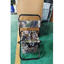 Fishing chair with backrest and thermal bag