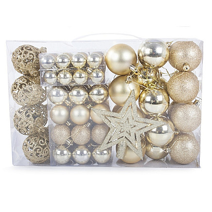 Christmas tree tops 6/4/3 cm kit 100 pieces