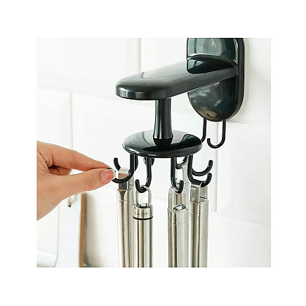 Kitchen hanger rotary utensil holder hook