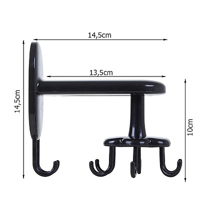 Kitchen hanger rotary utensil holder hook