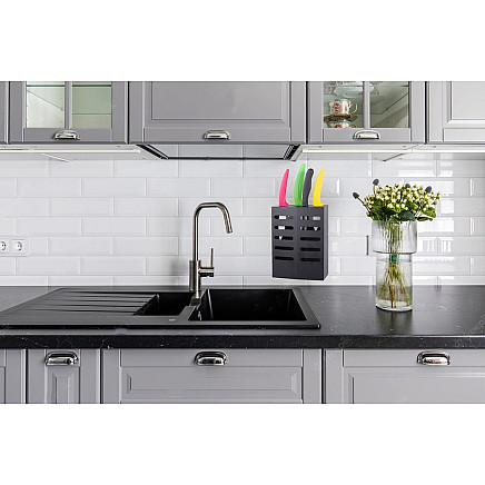 Knife rack kitchen organiser knife drainer