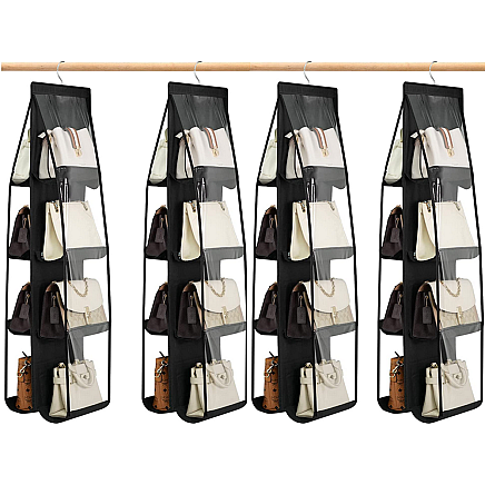 Piekaramais organaizers rokassomiņām skapim, melns