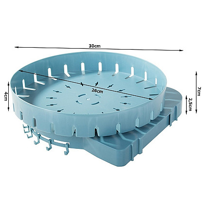 Bathroom swivel shelf kitchen organiser