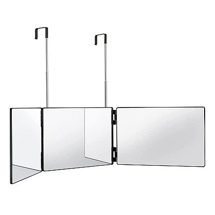 3-part folding wall-mounted cosmetic mirror - 5907451336281 3-part folding wall-mounted cosmetic mirror