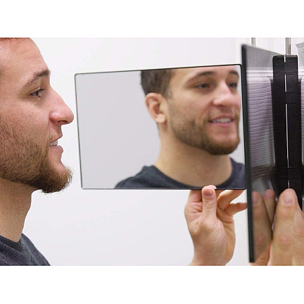 3-part folding wall-mounted cosmetic mirror - 5907451336281 3-part folding wall-mounted cosmetic mirror