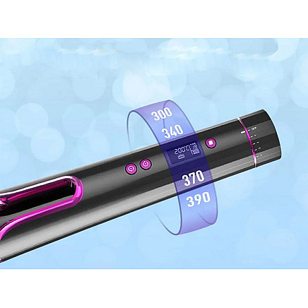 Automatic lcd rotary hair curler