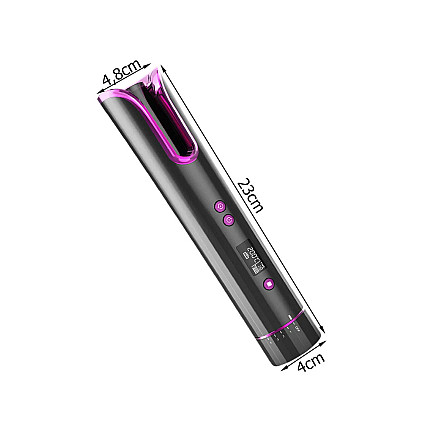 Automatic lcd rotary hair curler