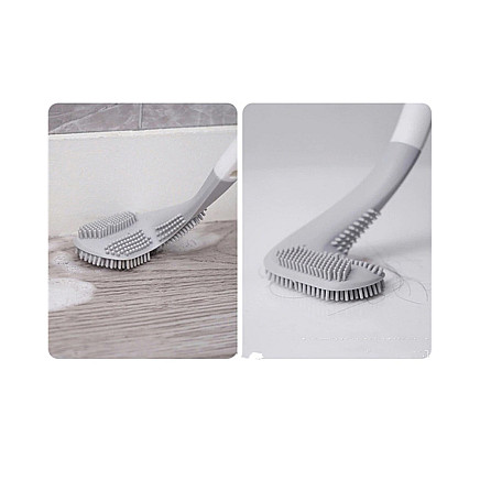 Silicone toilet brush toilet hook