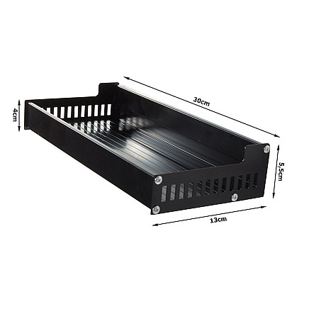 Wall-mounted kitchen shelf for spices