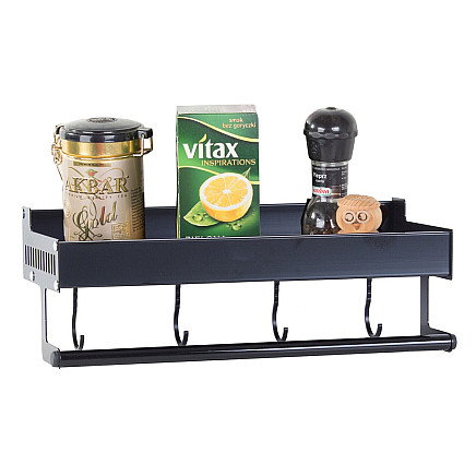 Kitchen wall-hung shelf organiser