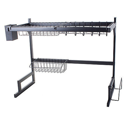 Dish drainer over sink cutlery loft