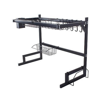 Dish drainer over sink cutlery loft
