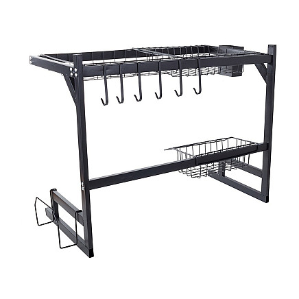 Dish drainer over sink cutlery loft