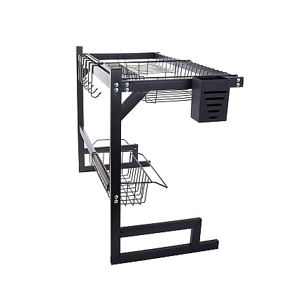 Dish drainer over sink cutlery loft