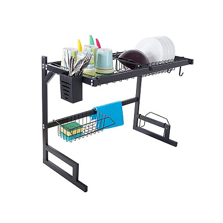 Dish drainer over sink cutlery loft